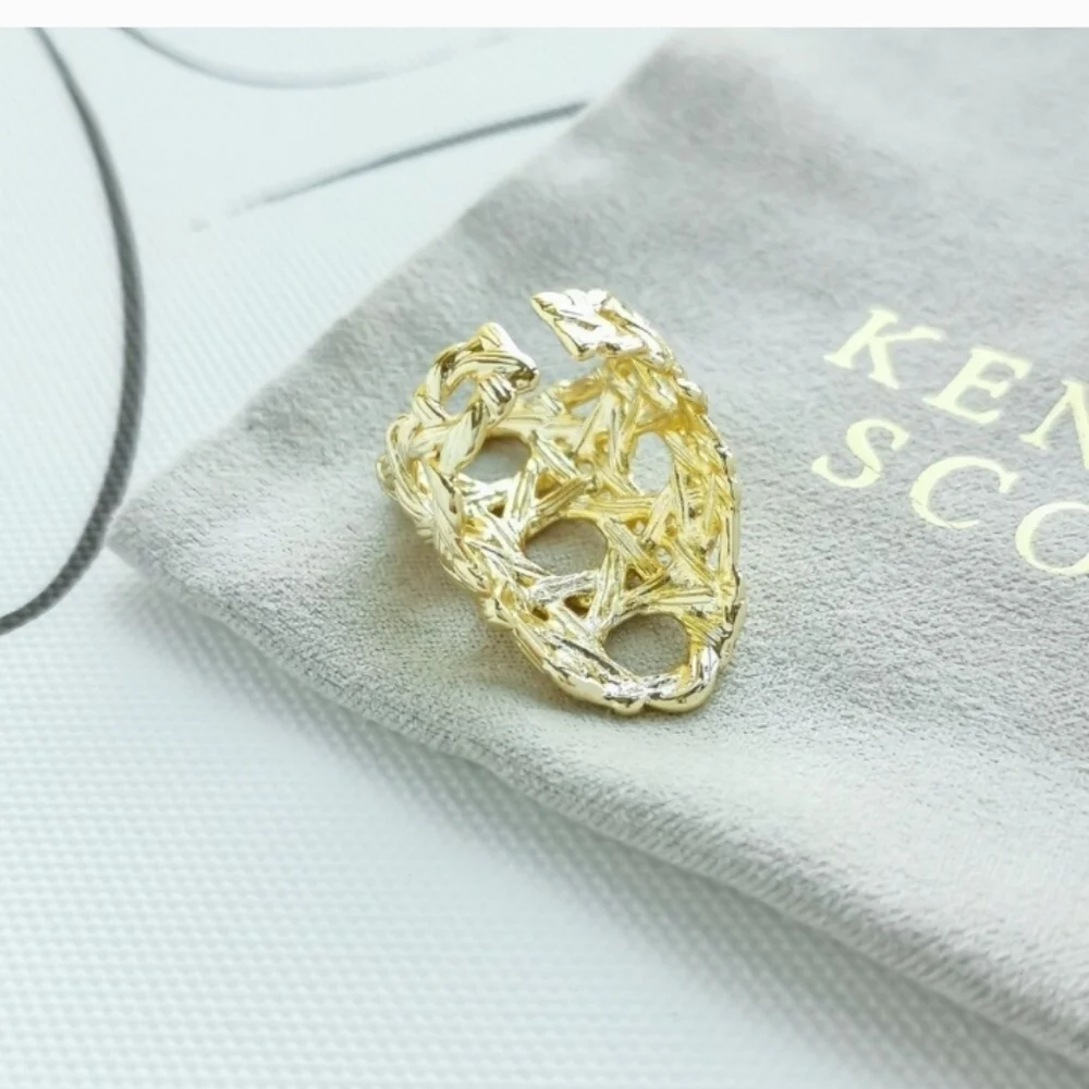 Kendra Scott Natalie Gold Statement Ring